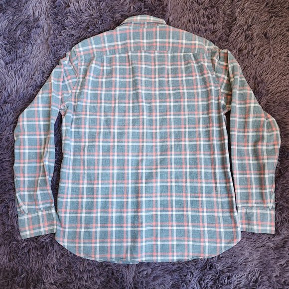 J. Crew Plaid Men's Size Medium Long Sleeve Button-up Shirt 100% Cotton - Picture 2 of 9